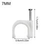 100pcs 7mm Wire Clips Cable Management Clamps Durable Cord Fastener Organizer Neat Wire Fixing Tool for Home Office Kitchen