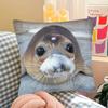 1Pc Seal Sea Cute Funny Pillow Case Fashion Square Pillowcase Bedroom Sofa Room Ins Decoration Leisure