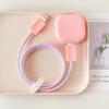 40W Protective Case for Apple 17Pro Charger: Solid Color Cable Protector