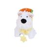Kawaii West Highland Terrier Welpen Plüschtier Cartoon Magnetische Stoffpuppen Motorrad Elektrofahrrad Rückspiegel Anhänger Dekor