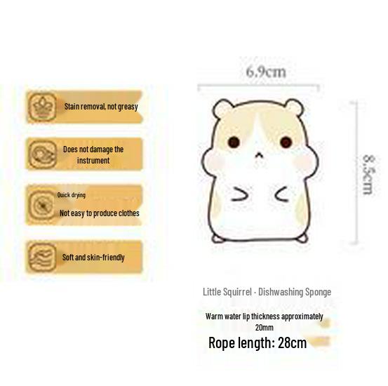 Compressed Wood Pulp Cotton Dish Scrubber: Absorbent, Oil-Removing Kitchen Cleaning Sponge