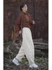 Women's Quilted Cotton-Linen Bloomers: Warm, Loose Carrot Pants for Autumn/Winter