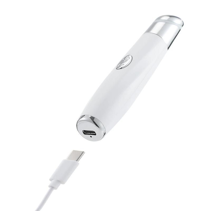 Eye Massager with Vibration - Heated Beauty Pen for Dark Circle Treatment, Wrinkle Reduction & Facial Serum Absorption