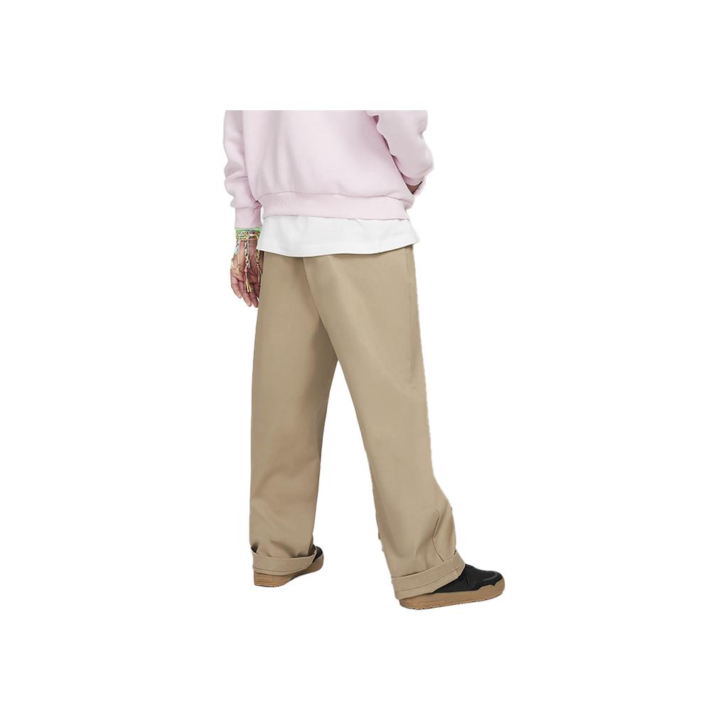 Nike Loose Fit Solid Color Comfortable Sports Pants Kids Bottoms Khaki FN9215-247