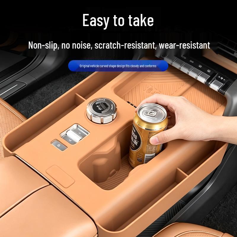 Chery iCAR V27 Wireless Charging Non-Slip Silicone Mat for Center Console and Cup Holder