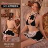 Huaguan language sexy lingerie sexy maid uniform seduction cosplay crotch three-point maid