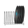 Vinyls Record Organizers From Metal Fit 7" and 12" Albums Ten Slots for Efficient Storage