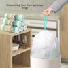 Household Thick Plastic Trash Bag With Drawstring Closure For Kitchen Use And Waste Management