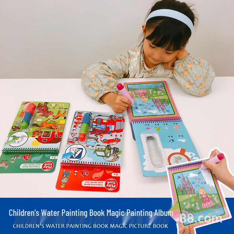 Magical Water Painting Book: Reusable Coloring  Drawing for Toddlers and Kids Fairy Tale Theme