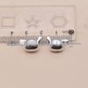 Sterling Silver Cartoon Dog Spacer Beads for DIY Bracelets - 3D Luck Pouch Design