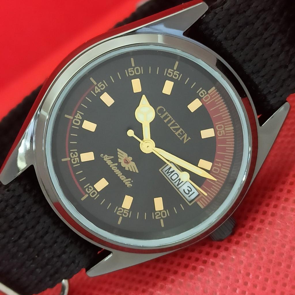 

ВОССТАНОВЛЕННЫЕ ВИНТАЖНЫЕ ЧАСЫ CITIZEN AUTO 8200 JAPAN MENS D/D BLACK 565a-a299329-2 SKU565a-a299329