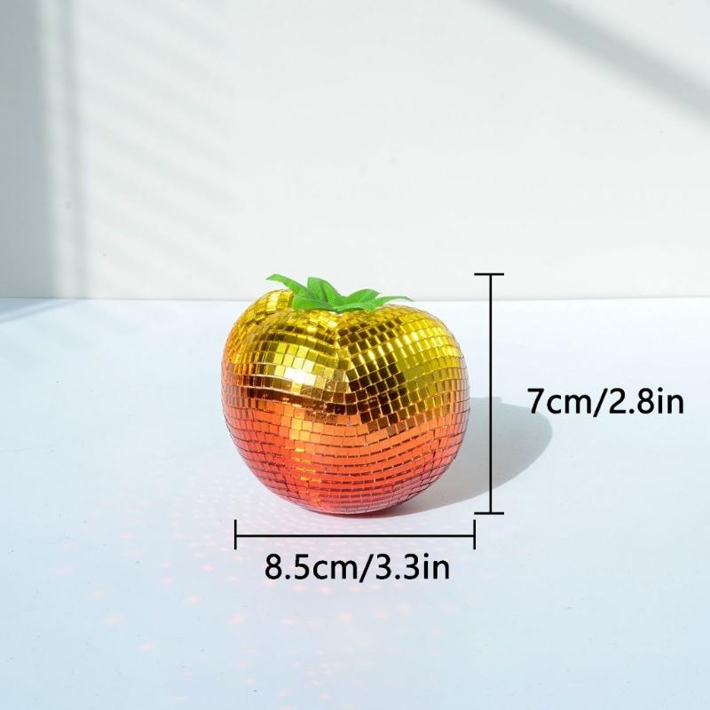 Disco Ball Disco Pear/Tomato/Carrot/Pepper Light Reflectings Disco Ball Decors Ornament for Party Wedding Home Decors