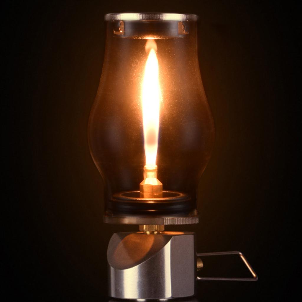 Portable Lamp Light Compact Butane Gas Light Lantern Outdoor Use Only for Camping Picnic