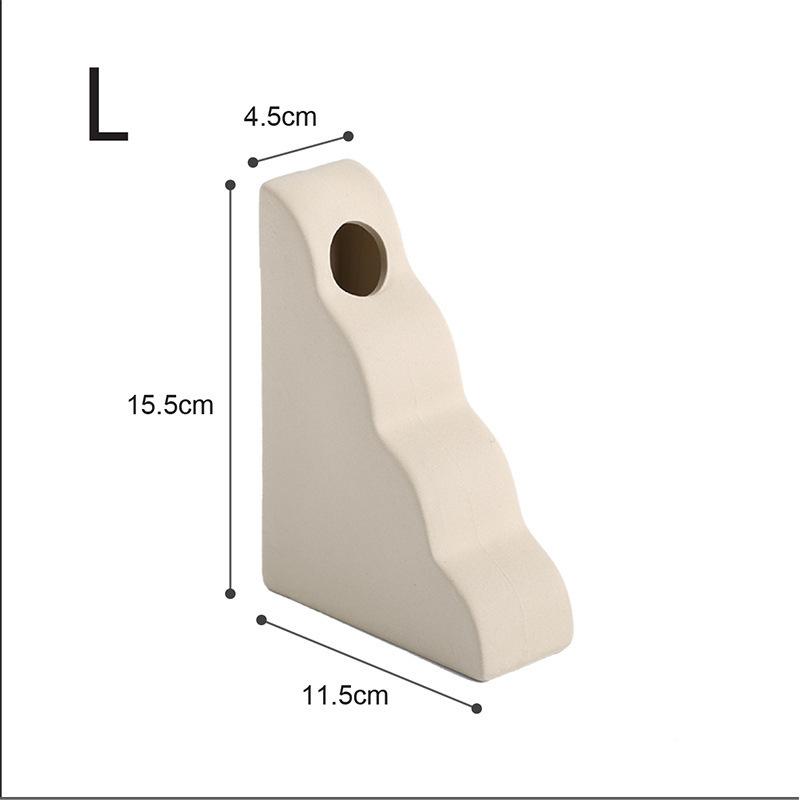Nordische Polygon Runde Keramikvase Haus Wohnzimmer TV-Schrank Schreibtisch Ferienwohnung Kunstdekorationen Trockenblumenarrangements Vase