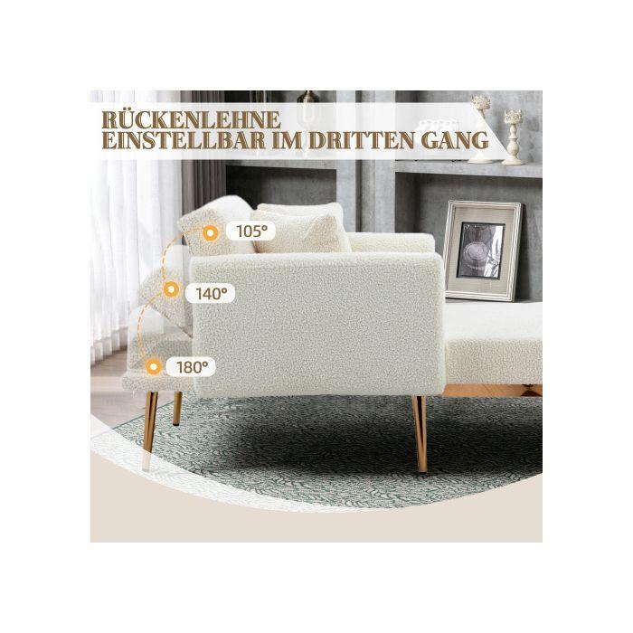 Fauteuil De Style Moderne, Dossier Réglable Chaise Caramel, Convient Pour Le Salon, La Chambre, Le Bureau (type Réaction)