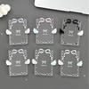 Cute 3-inch Photocard Holder With Wing Charm Keychain Pop Idol Photo Sleeve For Student ID Bag Pendant Cute Card Protector