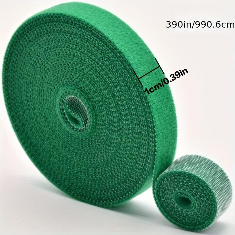 5rolls Reusable Nylon Plant Ties Green Garden Plant Bandage Cable Ties Self Adhesive Plant Fastener Tape for Plants Garden Home