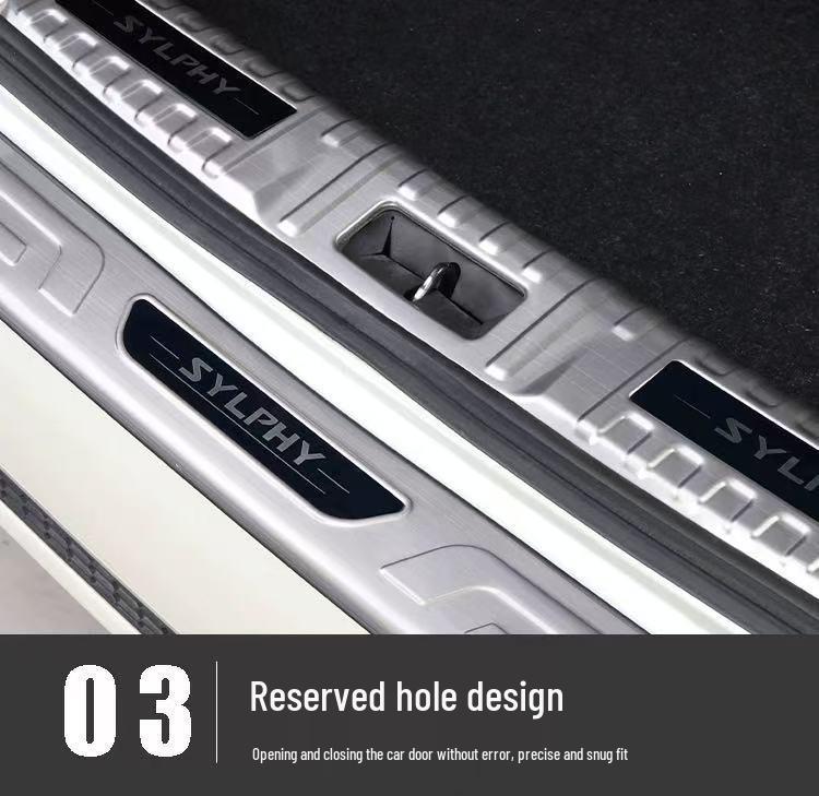 Wey V9X8X Car Door Sill & Trunk Bumper Stainless Steel Anti-scratch Interior Trim