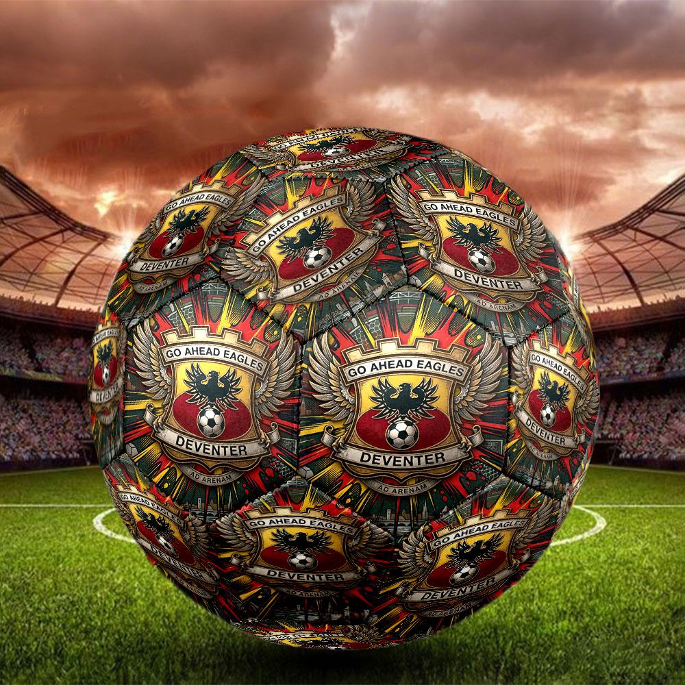Go Ahead Eagles Print Maat 5 Voetbal, Standaard Wedstrijdvoetbal voor Sportwedstrijd en Teamtraining, Ideaal Cadeau voor Voetbalfans