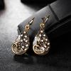 3Pcs Earrings Jewelry Fake Peacock Pendant Fashion Necklace