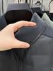 Men's Lightweight Winter Duck Down Jacket with Stand Collar and Warm Fleece