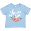 Inktastic Flower Girl Hand Lettering With Flowers Illustration Toddler Kids Boys T-Shirt