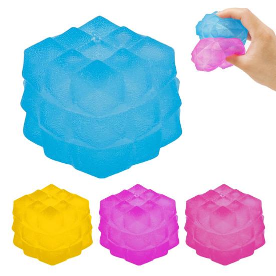 Stress Relief Geometric Solid Toy Frosted 3D Shape Squeeze Sensory Toy Kids Adults Decompression Geometric Block Fidget Toy