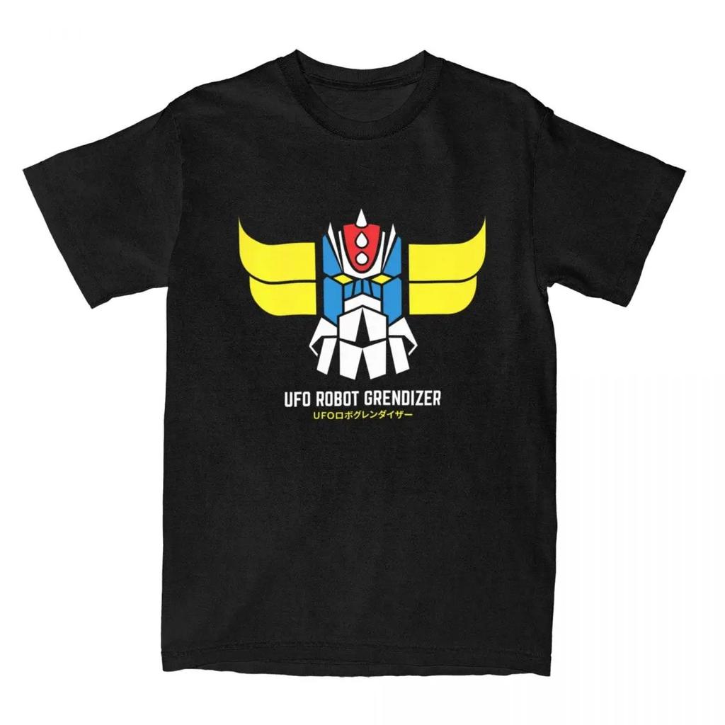 1975 UFO Robot Grendizer T Shirt Men Women UFO Robot Goldorak Funny Pure Cotton Tee Shirt Crew Neck Short Sleeve Print Tshirt