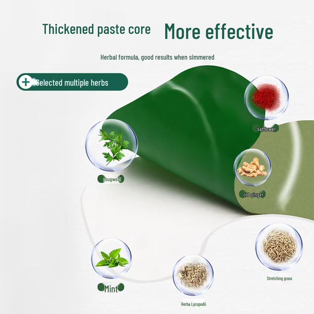 Elastic Mugwort & Ginger Heating Patch for Knee, Lumbar, Cervical, and Shoulder Relief