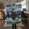 1PC Custom Name Vfl Gladbach Patterned Flannel Blanket Suitable For All Seasons for Home Decor Warmth and Comfort Gifts Holiday Present
