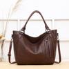 High Capacity Shoulder Bags Women's Fashion European American Retro Rivet PU Leather Trend Versatile Lady Tote Bag Crossbody Bag