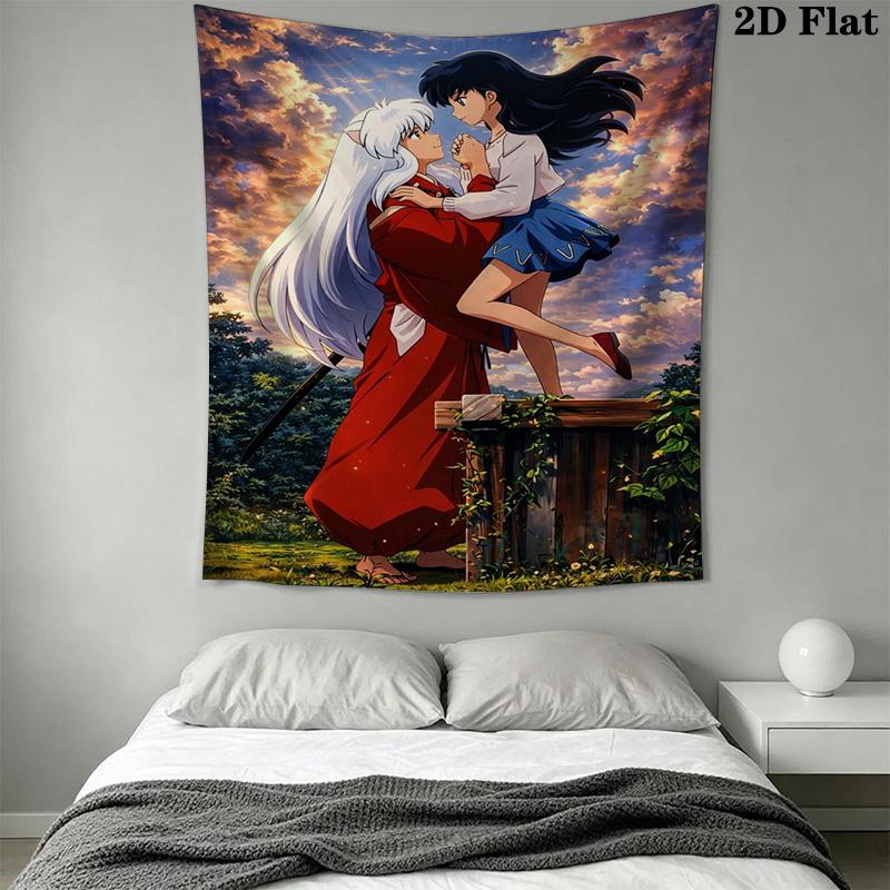 Inuyasha Complete Series Tapestry Background Cloth Fashion Print Soft Wall Covering Decoration Home Decor