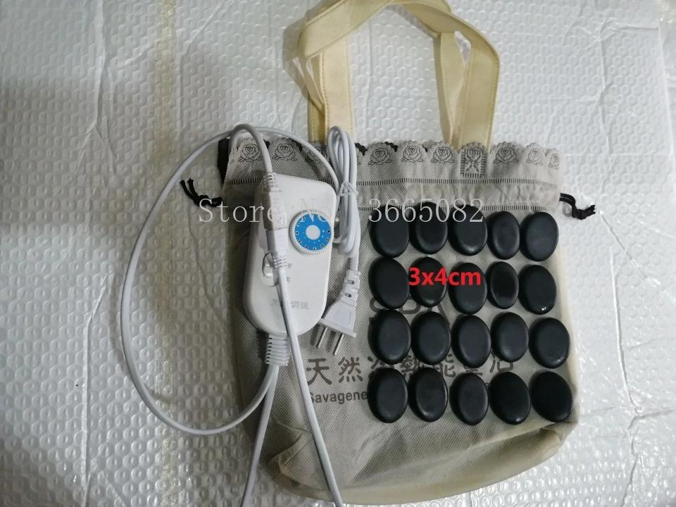 220V Stone massage Heater box/ heating bag/with 8pcs/10pcs/20pcs stone sets for hot energy lava volcanic stone spa massage