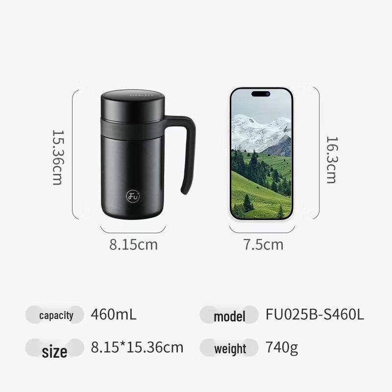 FUGUANG FU+ 316 Stainless Steel Tea Infuser Insulated Cup