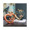 Light Luxury Ceramic Apple for Love Bird Ornament Wine Cabinet TV Cabinet Home Decorations