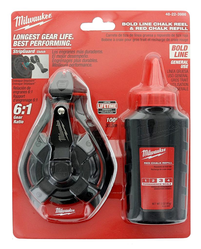 Milwaukee 100 Line Chalk Ft. (Red)