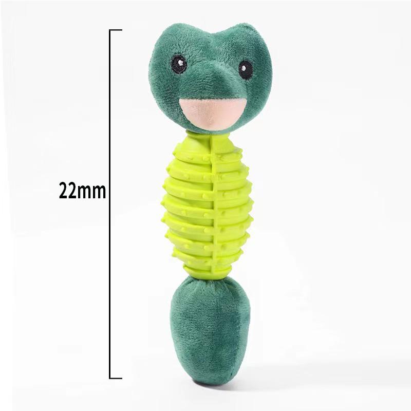 

Pet Toy Durable Plush Chew Toy for Dogs - TPR-Enhanced Teeth-Grinding & Bite-Resistant Cartoon Animal Toy Design Pet Supplies