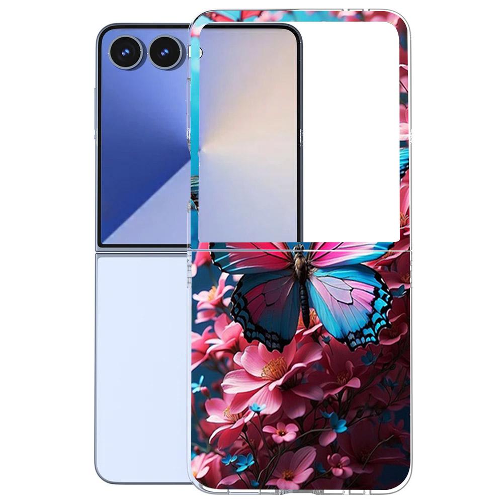 Für Samsung Galaxy Z Flip 7 6 5 4 3 Hülle Mode Malerei Hart-PC Transparente Abdeckung Für Galaxy Z Flip7 Faltbare Hüllen Funda Coque