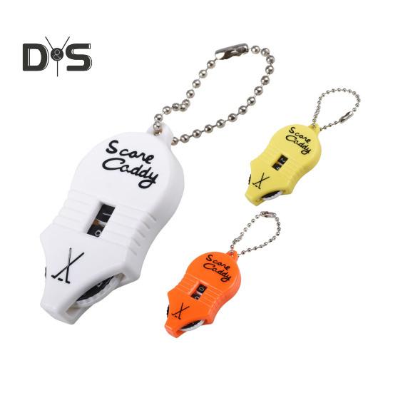 Licznik wyników golfowych Mini tracker wyników przenośny 2-cyfrowy licznik uderzeń klikacz brelok do kluczy tablica wyników sportowych na zewnątrz golfa