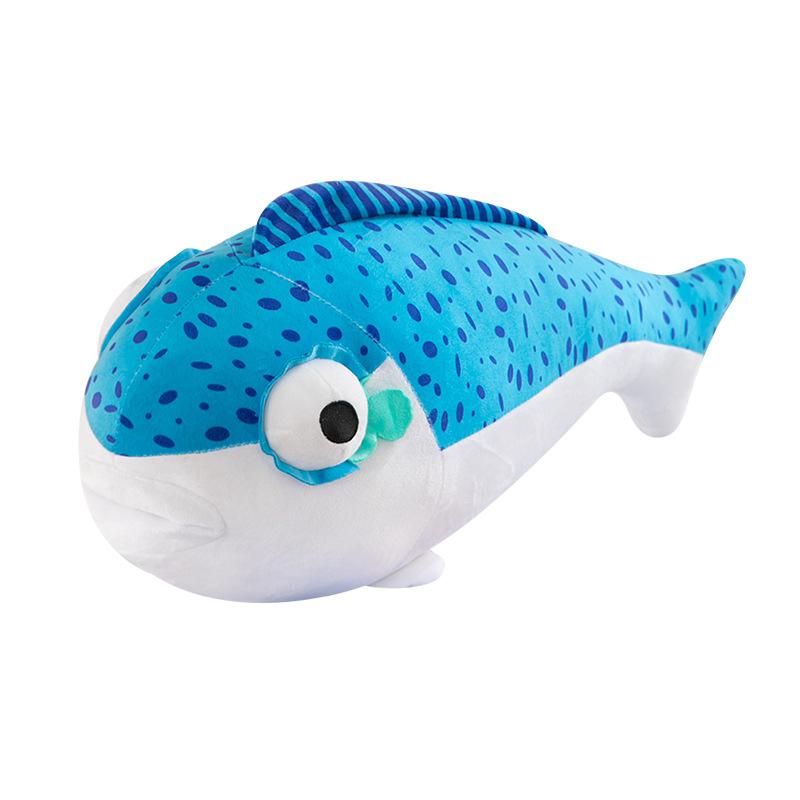 Lustiges Ei Plüschtier kreative Stockfisch Stäbchen Puppe kleiner Fisch Massagehammer Beinkissen