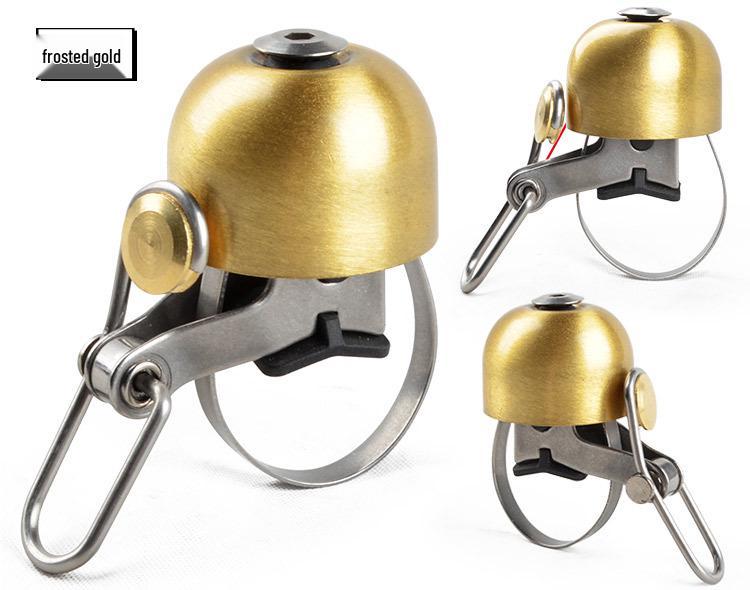 Retro Copper Mountain Bike Bell - Super Loud Universal Cycling Accessory for Bikes and Scooters