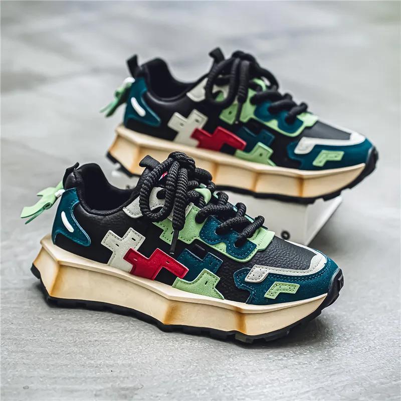 2024New Retro Luxury New Anti Slip Breathable Lightweight Running Shoes Fashionable Casual Trendy Sports Shoes Height Increasing