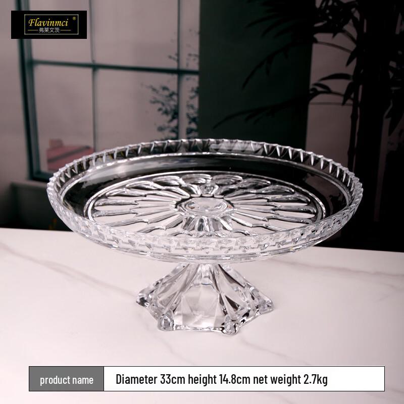 Европейская хрустальная стеклянная фруктовая тарелка