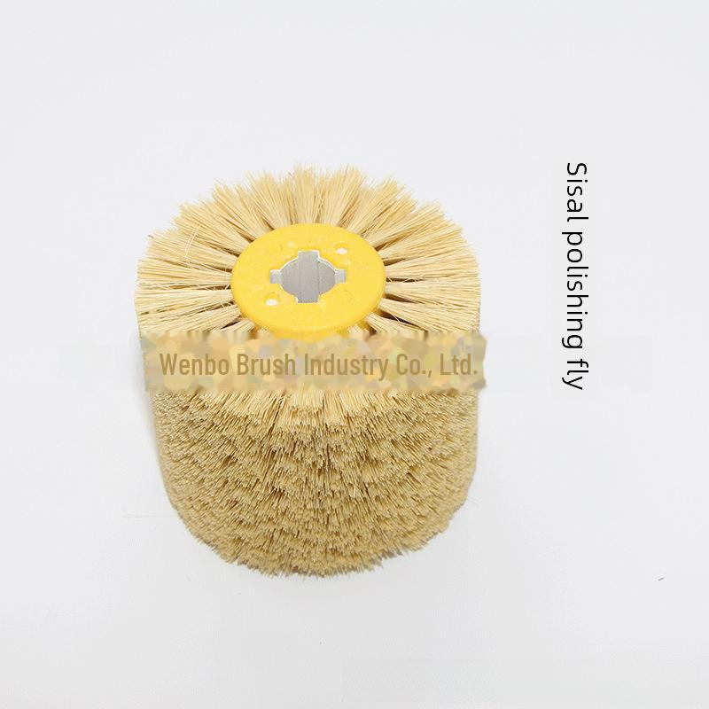 Cross-Border Abrasive Wire Drawing Sisal & Horsehair Polishing Brush for Wood Restoration & Deburring