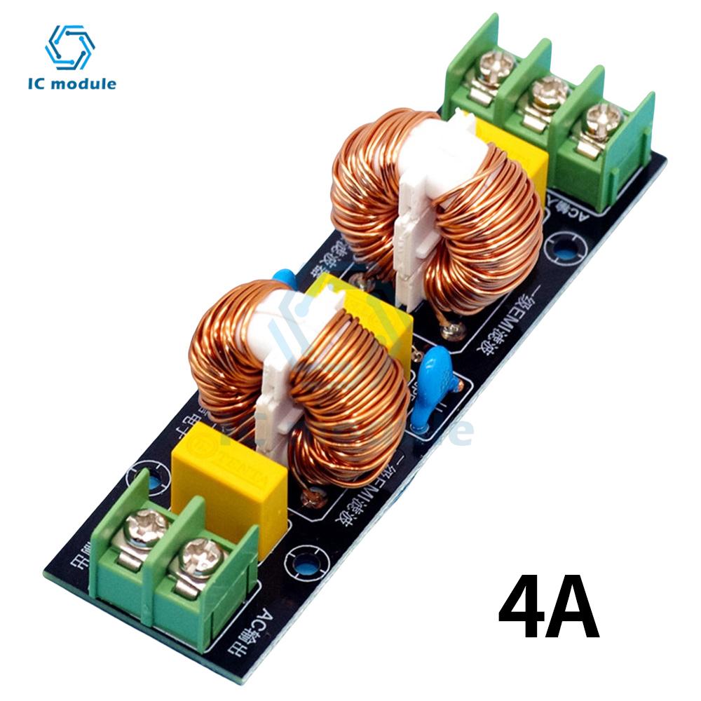 Power Supply Filtering Board Power Supply Filter EMI High Frequency Two-stage Power Low-pass Filter Board 2A-18A DIY Audio