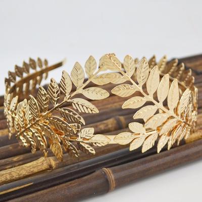 Tiara Corona Foglia Oro Vintage Copricapo Sposa Gioiello per Capelli Fascia per Capelli Sposa Matrimonio Gioiello per Capelli Accessori Festa Regina