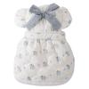 Dog skirt fresh quilting cotton couple skirt medium and small dog teddy autumn and winter velvet warm pet clothes