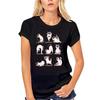 Classic Aesthetic Siamese Cat Yoga Cartoon Printed T-shirt Kawaii Women Man Summer Slim Breathable Short-sleev Ropa Hombre Tops