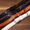 New Fashion Light Luxury Hand-Woven Belt Women'S Genuine Leather Pure Cowhide Woven Belt Women'S Personalized Trend Belt