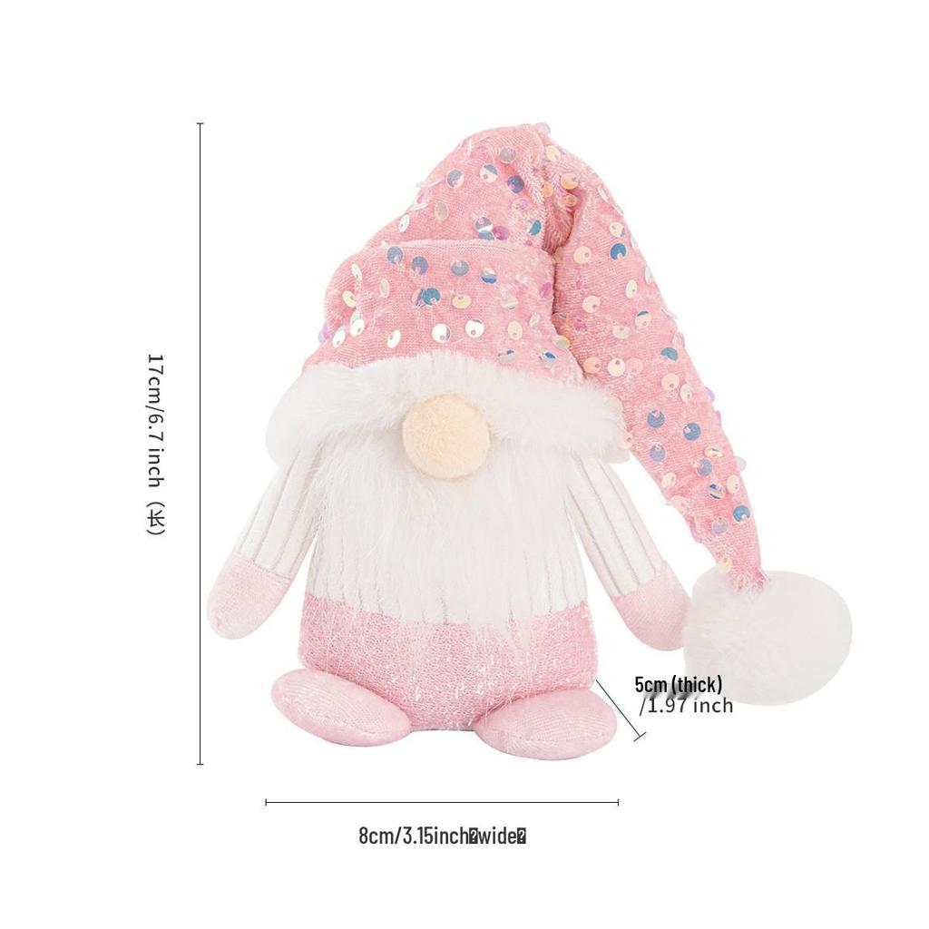 Festive Faceless Old Man Doll: Creative Christmas Decor for Desktop or Window Display